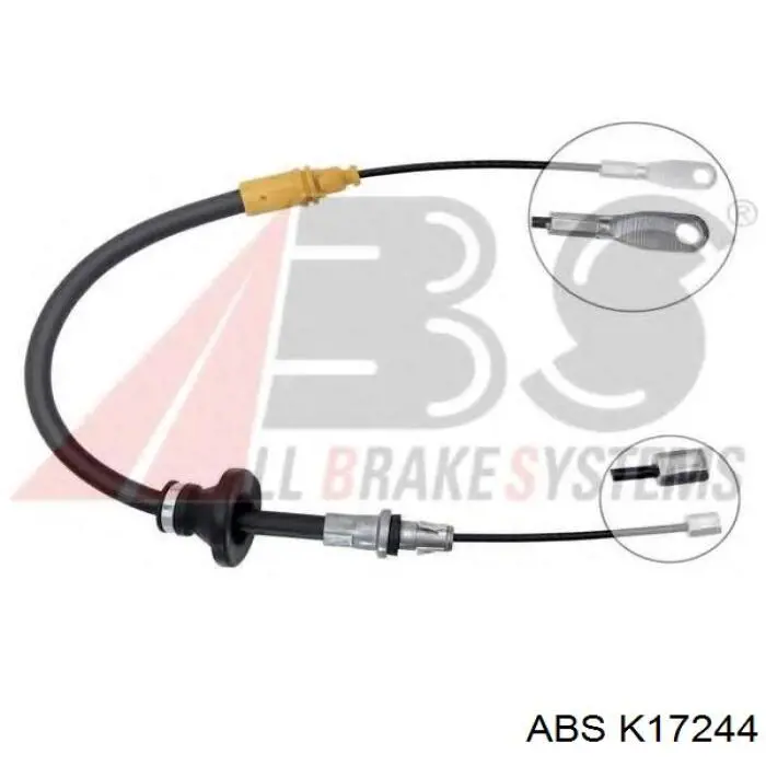 Трос ручного тормоза промежуточный K17244 ABS