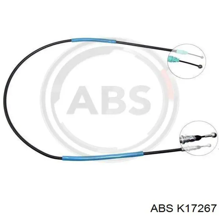 Cable de freno de mano trasero derecho K17267 ABS