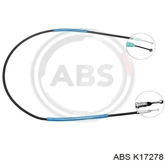 Cable de freno de mano trasero izquierdo K17278 ABS