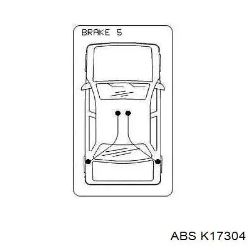 Трос стояночного тормоза задний правый ABS K17304 цена, от 25.84 USD