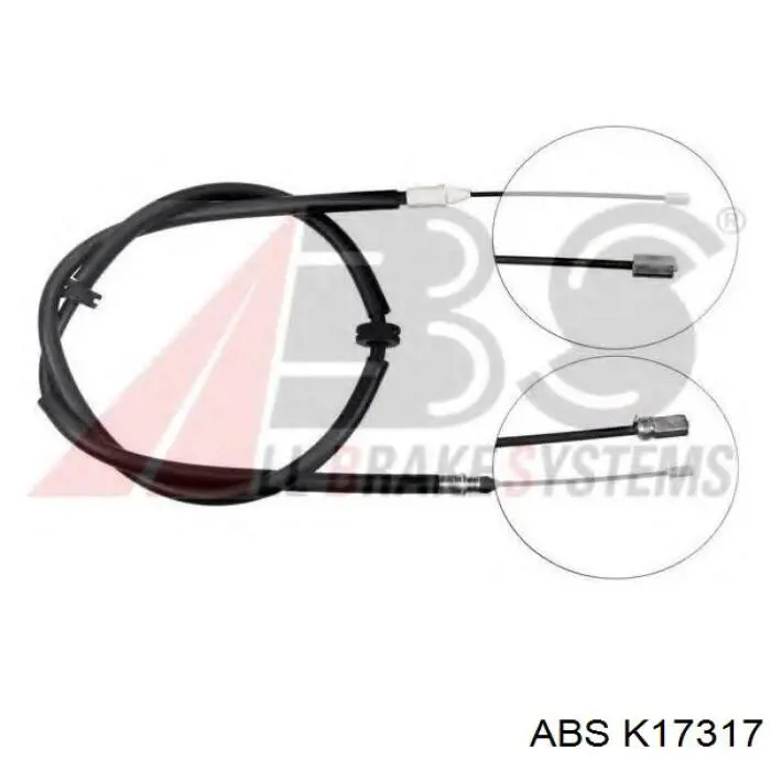 Трос ручного тормоза задний ABS K17317 цена, от 12.67 USD