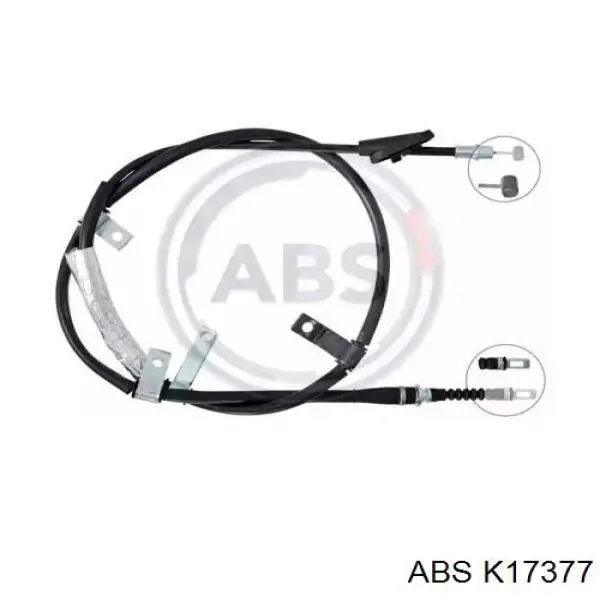 Трос ручного тормоза задний ABS K17377 цена, от 37.46 USD