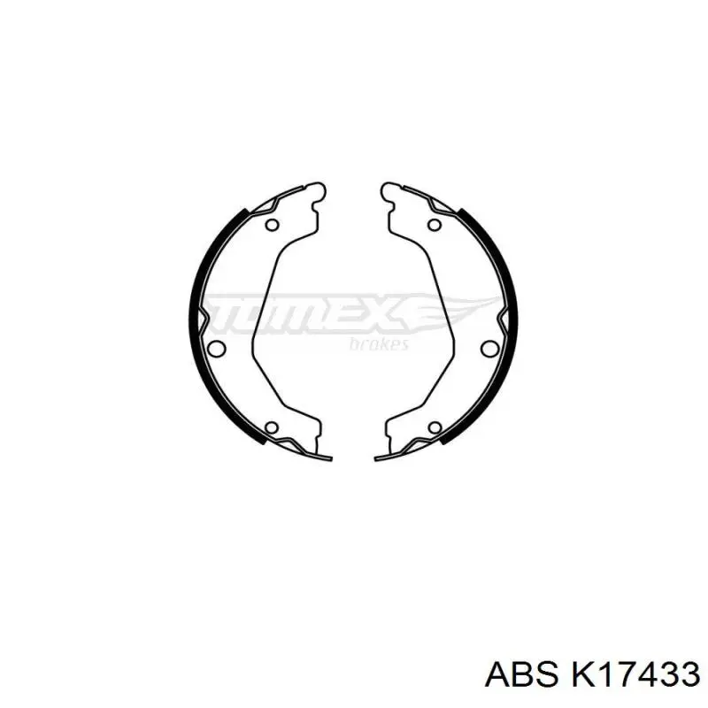 Cable de freno de mano trasero izquierdo K17433 ABS