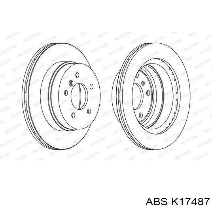 Трос ручного тормоза задний ABS K17487 цена, от 13.47 USD