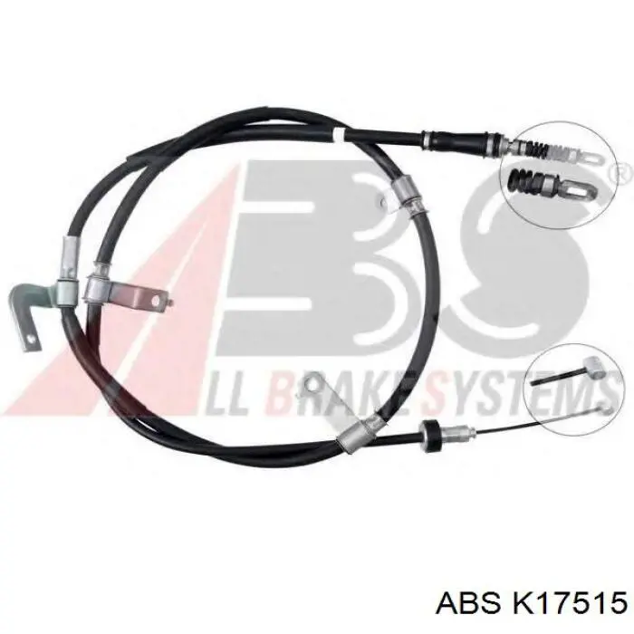 597702W000 Hyundai/Kia Трос ручного тормоза задний, правый