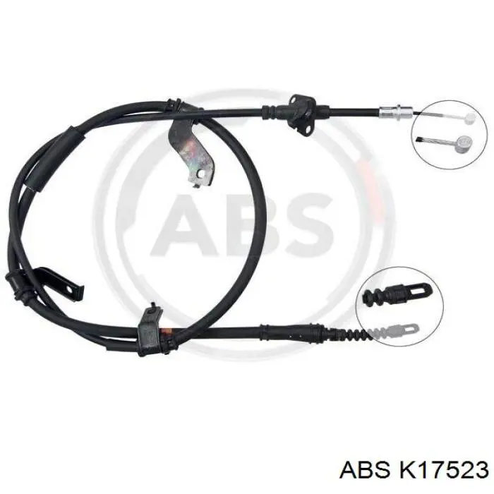 Трос стояночного тормоза задний правый ABS K17523 цена, от 22.61 USD