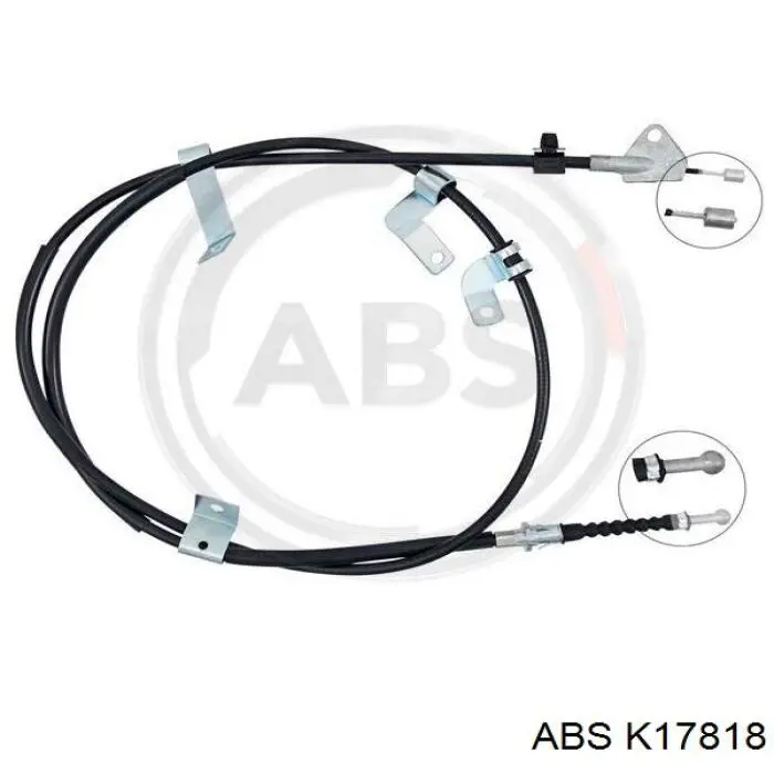 Трос стояночного тормоза задний правый ABS K17818 цена, от 35.70 USD
