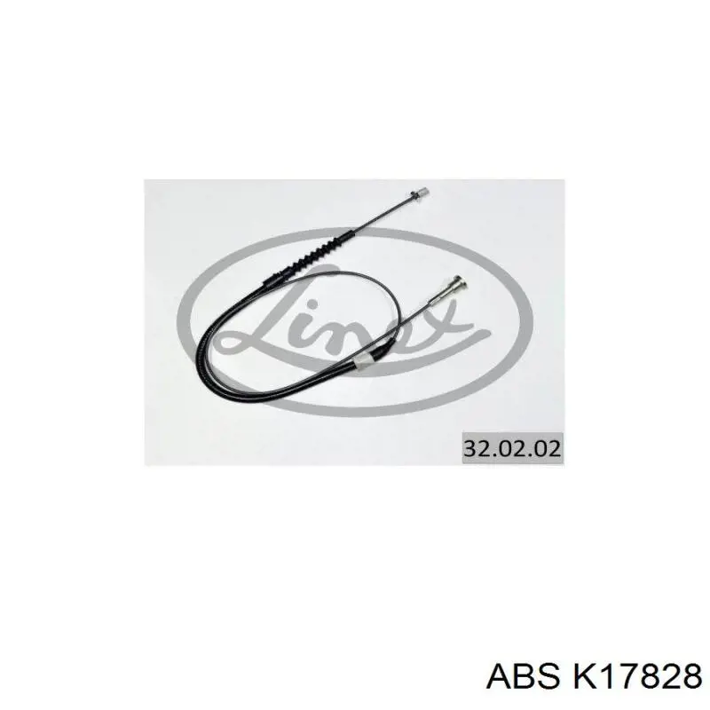 K17828 ABS трос ручного тормоза задний правый