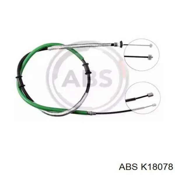 Трос стояночного тормоза задний правый ABS K18078 цена, от 12.73 USD
