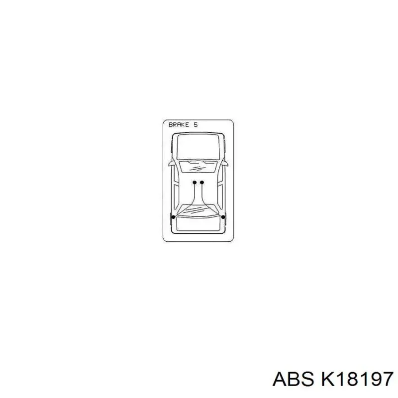 K18197 ABS трос ручного тормоза задний левый