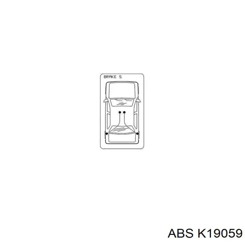 Задний правый трос ручника K19059 ABS