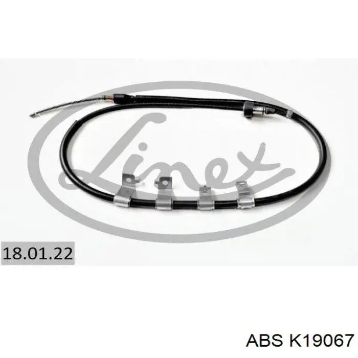 Трос ручного тормоза задний ABS K19067 цена, от 22.09 USD