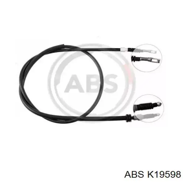 K19598 ABS трос ручного тормоза задний правый/левый