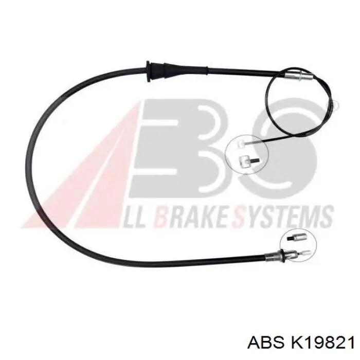 Трос стояночного тормоза задний правый ABS K19821 цена, от 23.62 USD