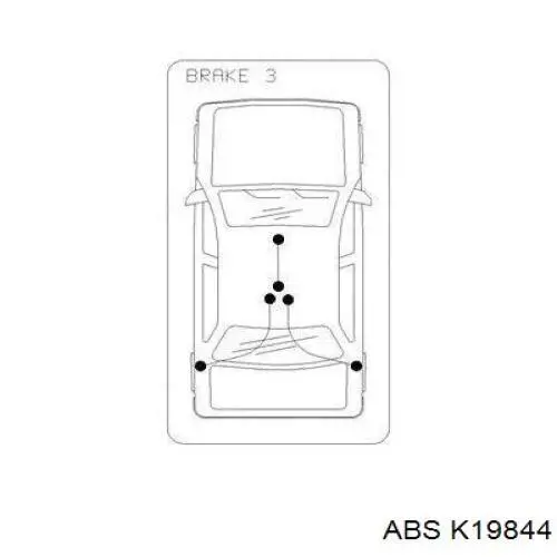 Задний трос ручника ABS K19844 цена, от 10.83 USD