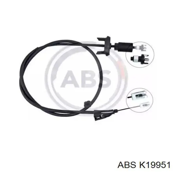 1987482796 Bosch Трос стояночного тормоза передний