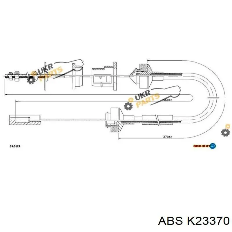 Трос сцепления K23370 ABS