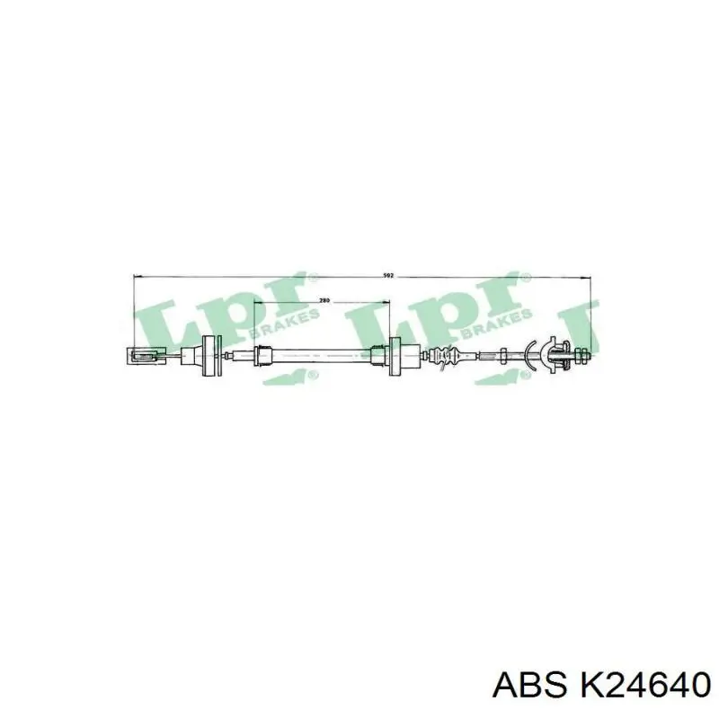 Трос сцепления K24640 ABS