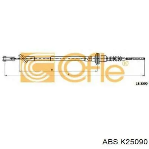 Трос сцепления ABS K25090 цена, от 5.67 USD
