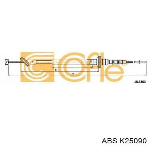 Cable de embrague K25090 ABS