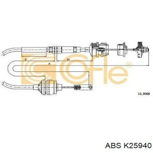 Трос сцепления ABS K25940 цена, от 24.08 USD