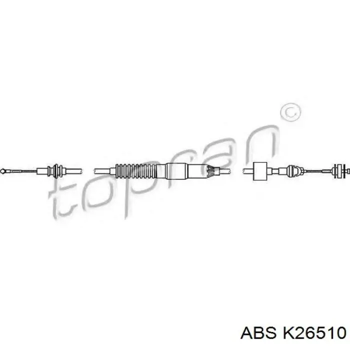 Трос сцепления K26510 ABS