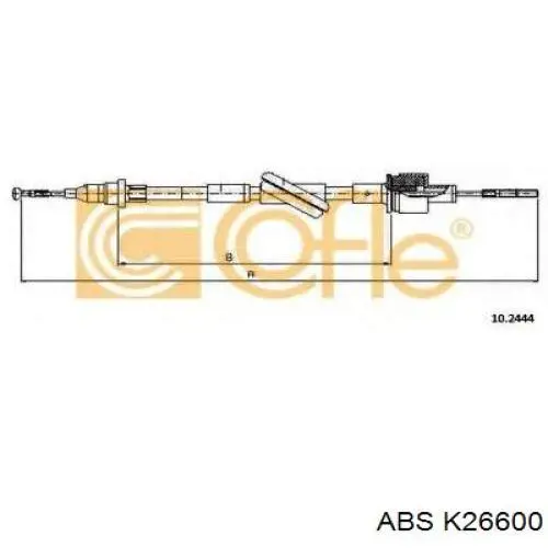 Трос сцепления K26600 ABS