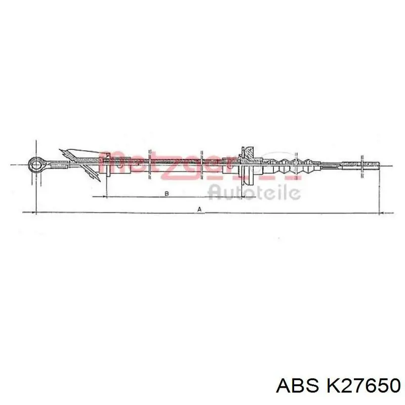 Трос сцепления ABS K27650 цена, от 18.49 USD