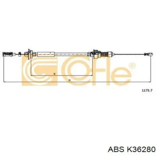 K36280 ABS трос/тяга газа (акселератора)