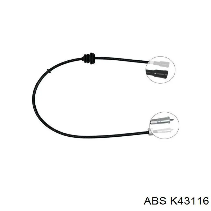 Трос привода спидометра ABS K43116