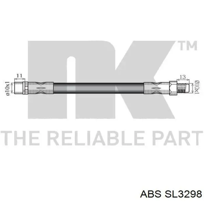 Купить SL3298 ABS Задний тормозной шланг