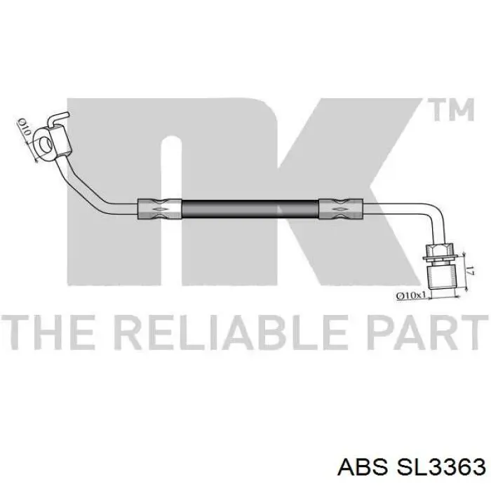 Тормозной шланг ABS SL3363 цена, от 7.73 USD