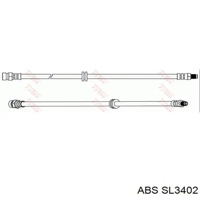 Шланг тормозной передний ABS SL3402 цена, от 11.63 USD
