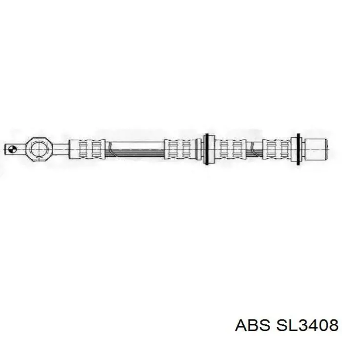 SL3408 ABS шланг тормозной передний