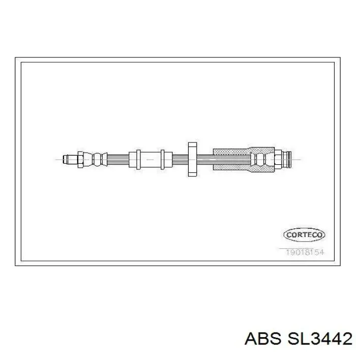 Latiguillo de freno delantero SL3442 ABS