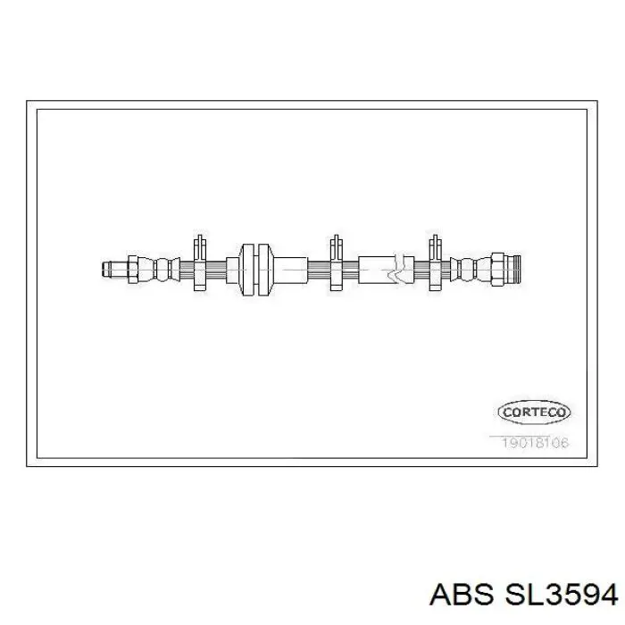 Задний тормозной шланг SL3594 ABS