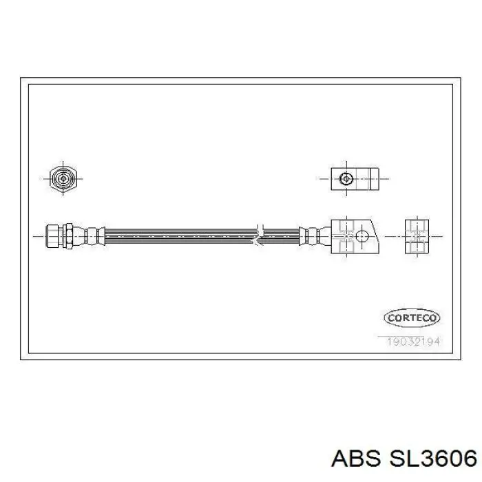 Тормозной шланг задний ABS SL3606 цена, от 7.99 USD