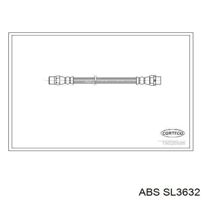 Купить SL3632 ABS Задний тормозной шланг