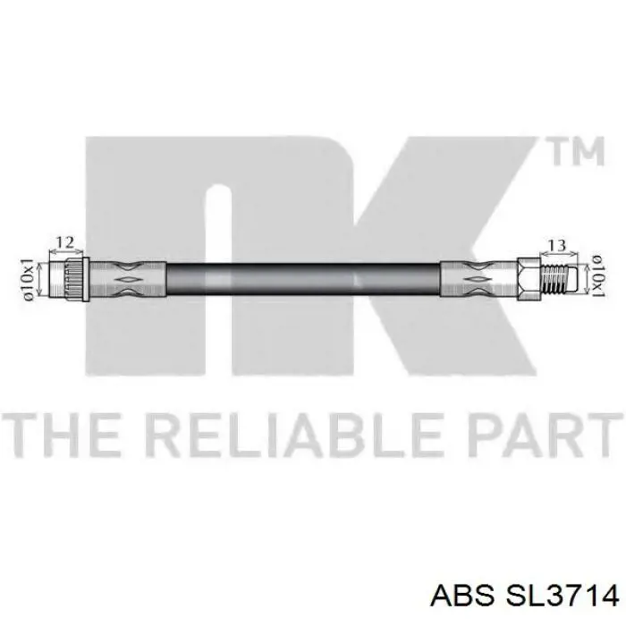 Шланг тормозной передний ABS SL3714 цена, от 8.71 USD