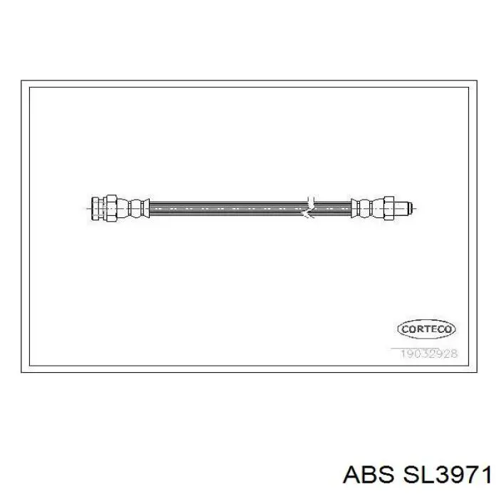 Задний тормозной шланг SL3971 ABS