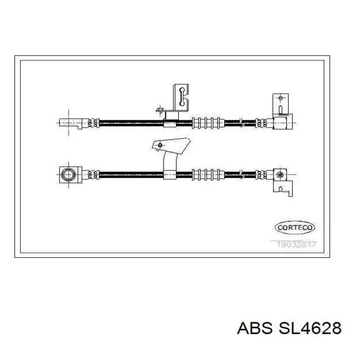 Купить SL4628 ABS Шланг тормозной передний левый