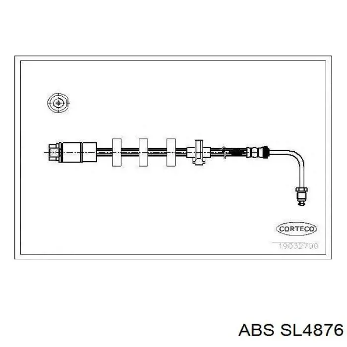 Тормозной шланг задний ABS SL4876 цена, от 7.09 USD