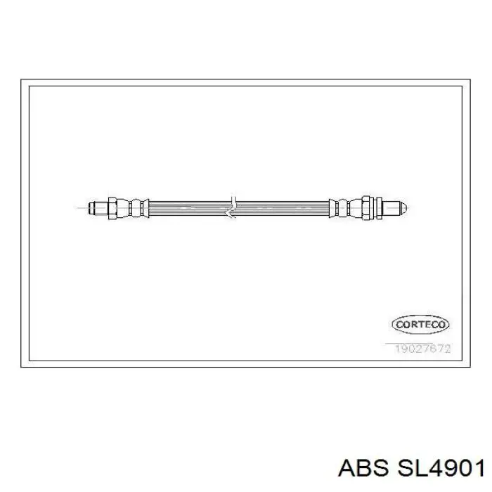 Шланг тормозной задний Maxgear 520244