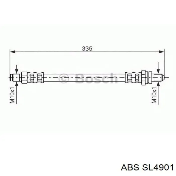 Тормозной шланг задний Febi 170865 цена, от 5.77 USD