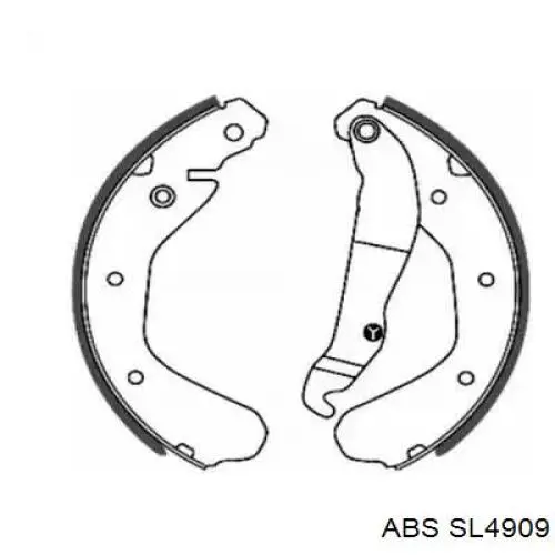 Купить SL4909 ABS Шланг тормозной передний левый