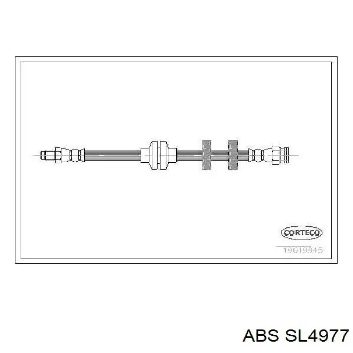 Шланг тормозной передний SL4977 ABS