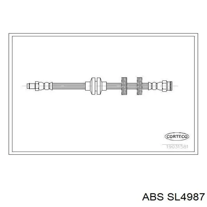 Шланг тормозной передний SL4987 ABS