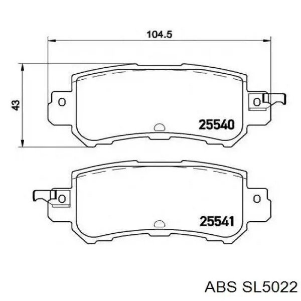 Купить SL5022 ABS Шланг тормозной передний, правый