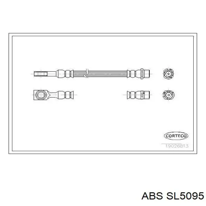 Купить SL5095 ABS Задний тормозной шланг
