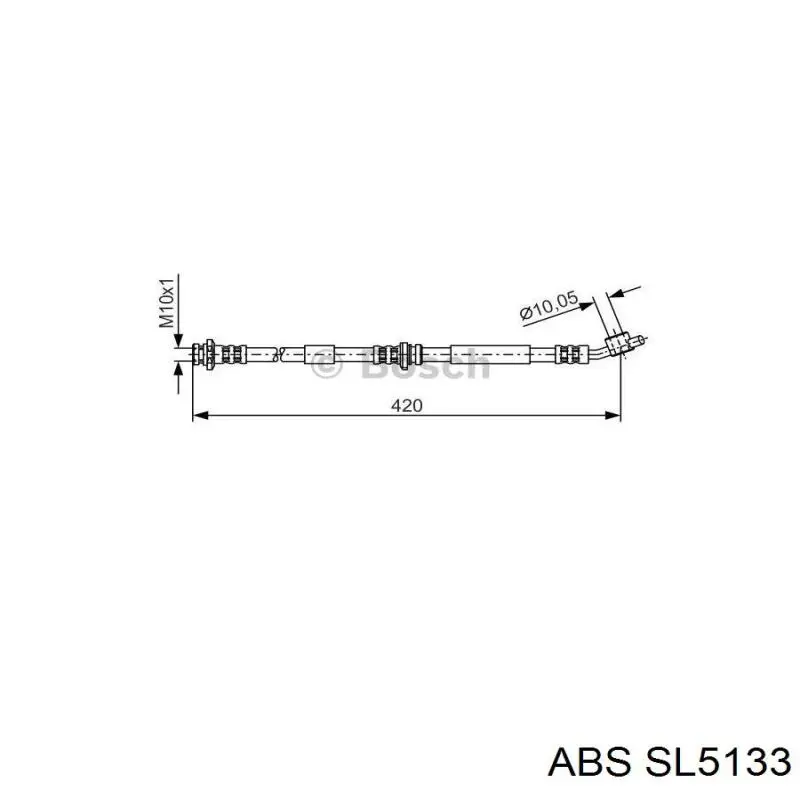 Купить SL5133 ABS Шланг тормозной передний левый